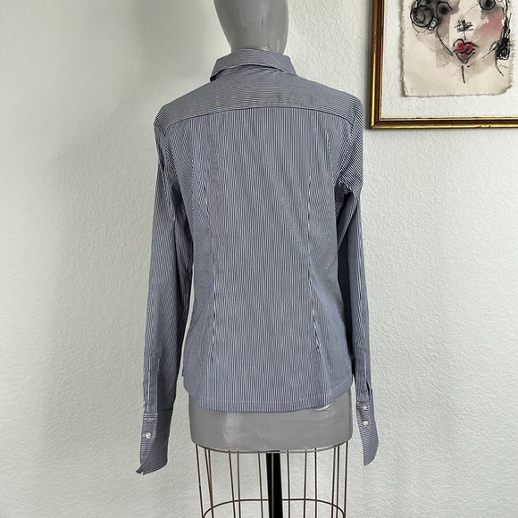 Women's Paul and Shark Yachting Striped Rhinestone Placket Top - Picture 7 of 11